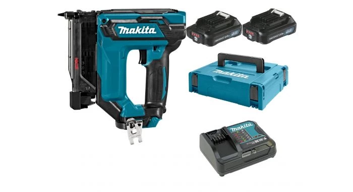 Cloueuse sans fil Makita PT354DSAJ Cloueuse sans-fil - 10,8V Li-ion - 2 batteries 2,0 Ah - MAKPAC - 15 à 35 mm 1 Cloueuse sans fil Makita PT354DSAJ Cloueuse sans-fil - 10,8V Li-ion - 2 batteries 2,0 Ah - MAKPAC - 15 à 35 mm