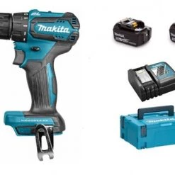 Perceuse visseuse sans fil Makita DDF483RTJ - Perceuse visseuse Li-Ion 18V (2x batterie 5.0Ah) dans MAKPAC - moteur brushless - 40Nm