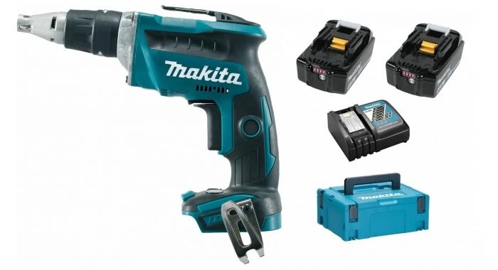 Visseuse placo sans fil Makita DFS452RMJ Visseuse plaquiste sans-fil - 18V Li-ion - 2 batteries 4,0 Ah - MAKPAC - Brushless 1 Visseuse placo sans fil Makita DFS452RMJ Visseuse plaquiste sans-fil - 18V Li-ion - 2 batteries 4,0 Ah - MAKPAC - Brushless