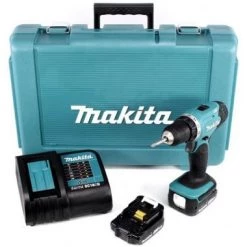 Perceuse visseuse sans fil Makita DDF343SYE Perceuse visseuse à batteries 14.4V Li-Ion set (2x batterie 1,5Ah) dans coffret