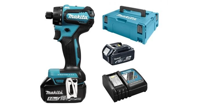 Perceuse visseuse sans fil Makita DDF083RTJ - Set perceuse visseuse Li-Ion 18V (2x batterie 5.0Ah) dans MAKPAC - moteur brushless - 40Nm 1 Perceuse visseuse sans fil Makita DDF083RTJ - Set perceuse visseuse Li-Ion 18V (2x batterie 5.0Ah) dans MAKPAC - moteur brushless - 40Nm