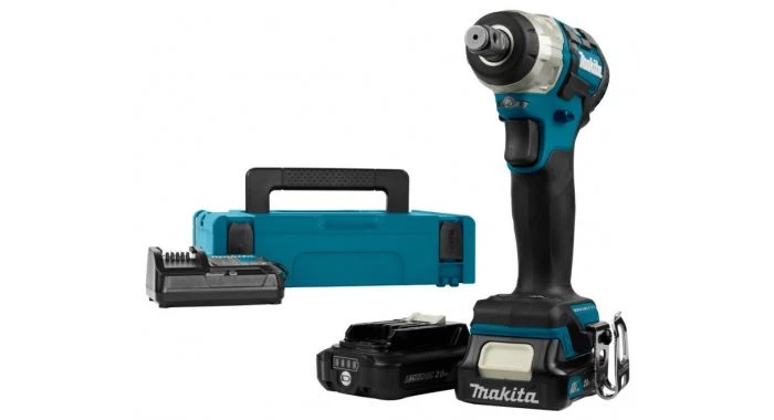 Clé à choc sans fil Makita TW161DSAJ - Set clé à choc Li-Ion 12V (2x batterie 2.0Ah) dans MAKPAC - 165Nm - 1/2'' 1 Clé à choc sans fil Makita TW161DSAJ - Set clé à choc Li-Ion 12V (2x batterie 2.0Ah) dans MAKPAC - 165Nm - 1/2''