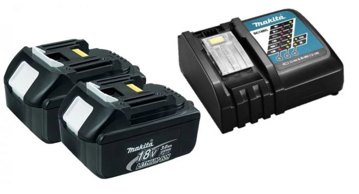 Kit de démarrage sans fil Makita Y-00197 - Pack énergie - 2x Batterie 18V Li-Ion (3.0Ah) BL1830 + chargeur DC18RC 1 Kit de démarrage sans fil Makita Y-00197 - Pack énergie - 2x Batterie 18V Li-Ion (3.0Ah) BL1830 + chargeur DC18RC