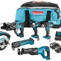 Pack outils sans fil Makita DLX6038T Ensemble de plusieurs outils sans-fil 18V Li-ion - 3 batteries 5,0 Ah - Sac