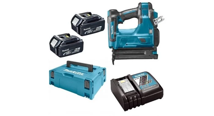 Cloueuse sans fil Makita DBN500RTJ Cloueur à mini-brad sans-fil - 18V Li-ion - 2 batteries 5,0 Ah - MAKPAC - 18 gaugeuge - 15 à 50 mm 1 Cloueuse sans fil Makita DBN500RTJ Cloueur à mini-brad sans-fil - 18V Li-ion - 2 batteries 5,0 Ah - MAKPAC - 18 gaugeuge - 15 à 50 mm