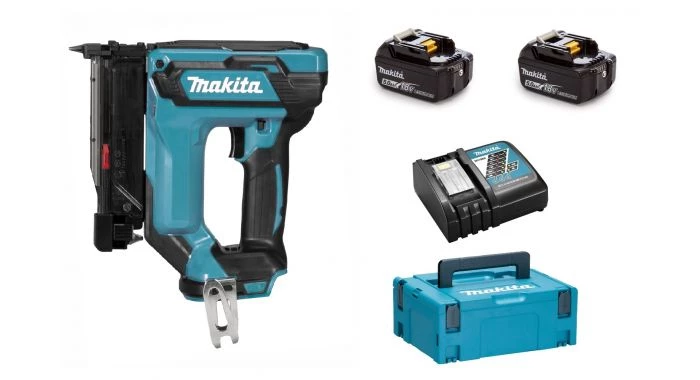 Cloueuse sans fil Makita DPT353RTJ Cloueuse de finition sans-fil - 18V Li-ion - 2 batteries 5,0 Ah - MAKPAC 1 Cloueuse sans fil Makita DPT353RTJ Cloueuse de finition sans-fil - 18V Li-ion - 2 batteries 5,0 Ah - MAKPAC