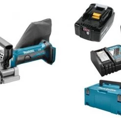 Lamelleuse sans fil Makita DPJ180RMJ Lamelleuse sans-fil 18V Li-ion - Kit complet (2x batterie 4,0 Ah) dans MAKPAC