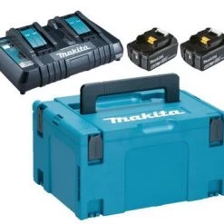 Kit de démarrage sans fil Makita 198077-8 - batterie Li-Ion 18V - pack débutant (2x 6,0Ah) avec coffret Mbox