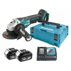 Meuleuse d'angle sans fil Makita DGA505RTJ Meuleuse d'angle sans-fil - 18V Li-ion - 2 batteries 5,0 Ah - MAKPAC - 125 mm - Brushless