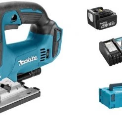 Scie sauteuse sans fil Makita DJV142RTJ Scie Sauteuse à batteries 14.4V Li-Ion (2x batterie 5.0Ah) dans coffret MAKPAC - poignée en D - variable - moteur sans charbon