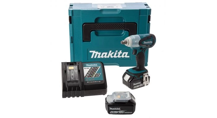 Clé à choc sans fil Makita DTW251RMJ - Set clé à choc Li-Ion 18V Li-Ion (2x batterie 4.0Ah) dans MAKPAC - 230Nm - 1/2" 1 Clé à choc sans fil Makita DTW251RMJ - Set clé à choc Li-Ion 18V Li-Ion (2x batterie 4.0Ah) dans MAKPAC - 230Nm - 1/2"