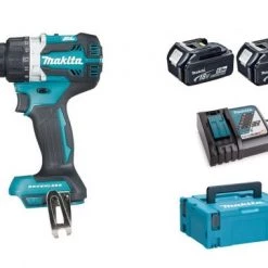 Perceuse visseuse sans fil Makita DDF484RTJ - Set perceuse visseuse Li-Ion 18V (2x batterie 5.0Ah) dans MAKPAC - moteur brushless - 54Nm