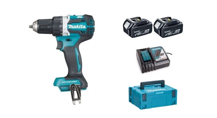 Perceuse visseuse sans fil Makita DDF484RTJ - Set perceuse visseuse Li-Ion 18V (2x batterie 5.0Ah) dans MAKPAC - moteur brushless - 54Nm 1 Perceuse visseuse sans fil Makita DDF484RTJ - Set perceuse visseuse Li-Ion 18V (2x batterie 5.0Ah) dans MAKPAC - moteur brushless - 54Nm