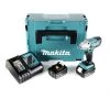 Clé à choc sans fil Makita DTW190RTJ - Set clé à choc Li-Ion 18V (2x batterie 5.0Ah) dans MAKPAC - 190Nm - 1/2" - moteur brushless