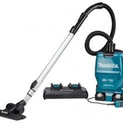 Aspirateur sans fil Makita DVC261TX11 - Aspirateur dorsal sans-fil - 2 x 18V Li-ion - Kit avec accessoires - 120m³/uur - Brushless