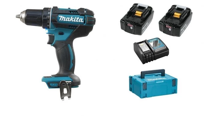 Perceuse visseuse sans fil Makita DDF482RMJ - Set perceuse visseuse Li-Ion 18V (2x batterie 4,0Ah) dans MAKPAC 1 Perceuse visseuse sans fil Makita DDF482RMJ - Set perceuse visseuse Li-Ion 18V (2x batterie 4,0Ah) dans MAKPAC