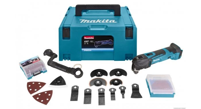 Outil multifonction sans fil Makita DTM41ZJX3 Multi-outil sans fil - 14,4V Li-ion - 42 acc. dans MAKPAC - changement rapide - Machine seule 1 Outil multifonction sans fil Makita DTM41ZJX3 Multi-outil sans fil - 14,4V Li-ion - 42 acc. dans MAKPAC - changement rapide - Machine seule