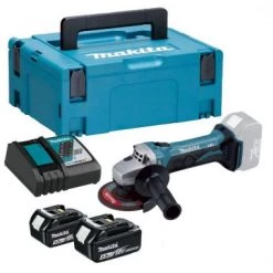 Meuleuse d'angle sans fil Makita DGA452RTJ Meuleuse d'angle sans-fil - 18V Li-ion - 2 batteries 5,0 Ah - MAKPAC - 115 mm
