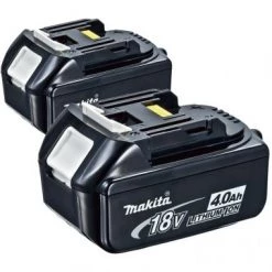 Batterie Makita BL1840B - Lot de 2 batteries Li-Ion 18V - 4,0 Ah (2 pcs)