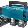 Batterie Makita 197636-5 Pack démarrage 10,8V Li-Ion dans MakPac (2x batterie 4,0 Ah)