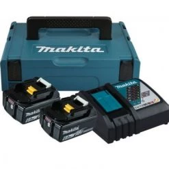Kit de démarrage sans fil Makita 198116-4 - batterie Li-Ion 18V - pack débutant (2x 6,0Ah) avec coffret Mbox
