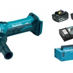 Meuleuse d'angle sans fil Makita DGA452RFJ Meuleuse d'angle sans-fil - 18V Li-ion - 2 batteries 3,0 Ah - MAKPAC - 115 mm