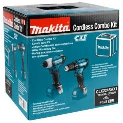 Pack outils sans fil Makita CLX224SAX1 - Kit perceuse visseuse 12V Li-ion (DF333D) & visseuse à choc (TD110D) - Coffret - Batteries (2x 2,0 Ah) -Makita Soldes a7a41afaaf35eea408d1fea5fc660a2b