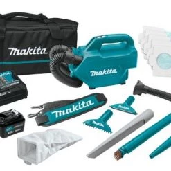 Aspirateur sans fil Makita CL121DSM - Aspirateur sans-fil - 12V Li-ion - Kit (1x batterie 4,0 Ah) - 1300 L/min - 0,5L