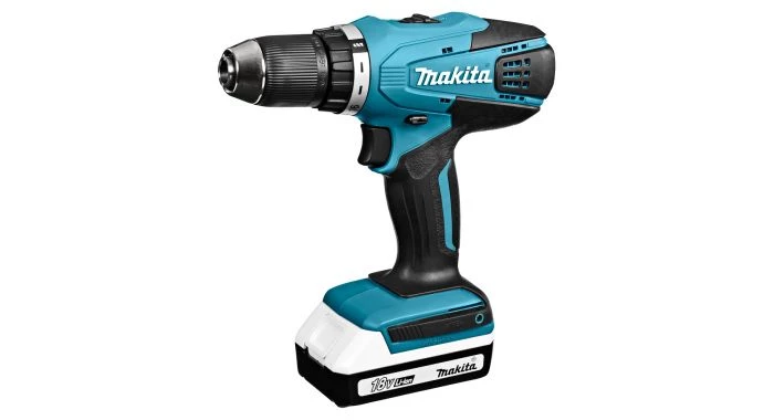 Perceuse à percussion sans fil Makita HP457DWE - Perceuse visseuse à percussion 18V Li-Ion (2x batterie 1.3Ah) dans coffret 6 Perceuse à percussion sans fil Makita HP457DWE - Perceuse visseuse à percussion 18V Li-Ion (2x batterie 1.3Ah) dans coffret – Image 6