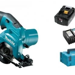 Scie circulaire sans fil Makita HS301DSMJ Scie circulaire à batteries 10.8V Li-Ion set (2x batterie 4,0Ah) dans MAKPAC - 85mm