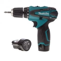 Perceuse visseuse sans fil Makita DF330DWE - Set perceuse visseuse Li-Ion 10,8V (2x batterie 1.3Ah) dans mallette - 24 Nm