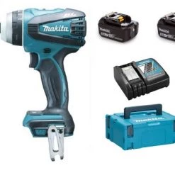 Perceuse visseuse sans fil Makita DTP141RTJ - Set perceuse visseuse Li-Ion 18V multifonction (2x batterie 5.0Ah) dans MAKPAC - moteur brushless - 22Nm