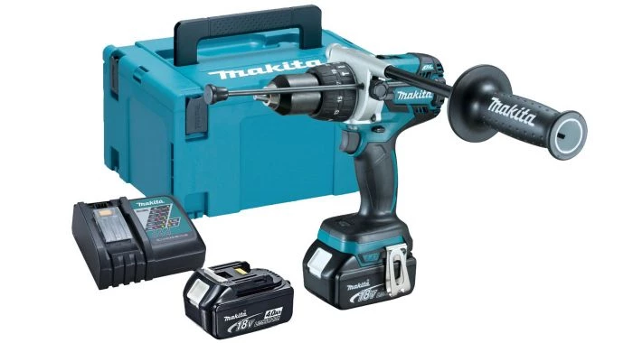 Perceuse à percussion sans fil Makita DHP481RMJ Visseuse perceuse à percussion à batteries 18V Li-Ion (2x batteries 4.0Ah) dans MAKPAC - moteur sans charbon 1 Perceuse à percussion sans fil Makita DHP481RMJ Visseuse perceuse à percussion à batteries 18V Li-Ion (2x batteries 4.0Ah) dans MAKPAC - moteur sans charbon