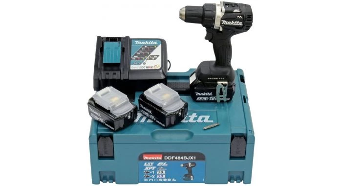 Perceuse visseuse sans fil Makita DDF484BJX1 - Set perceuse visseuse Li-Ion 18V (2x batterie 5.0Ah) dans MAKPAC - moteur brushless 1 Perceuse visseuse sans fil Makita DDF484BJX1 - Set perceuse visseuse Li-Ion 18V (2x batterie 5.0Ah) dans MAKPAC - moteur brushless