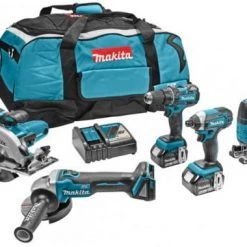 Pack outils sans fil Makita DLX5020T Pack 5 outils sans-fil - 18V Li-ion - 2 batteries 5,0 ah - sac