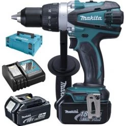 Perceuse visseuse sans fil Makita DDF458RTJ - Set perceuse visseuse Li-Ion 18V (2x batterie 5.0Ah) dans MAKPAC - 91Nm