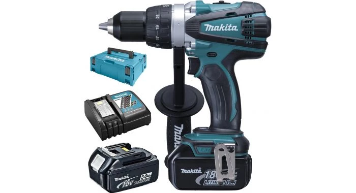 Perceuse visseuse sans fil Makita DDF458RTJ - Set perceuse visseuse Li-Ion 18V (2x batterie 5.0Ah) dans MAKPAC - 91Nm 1 Perceuse visseuse sans fil Makita DDF458RTJ - Set perceuse visseuse Li-Ion 18V (2x batterie 5.0Ah) dans MAKPAC - 91Nm
