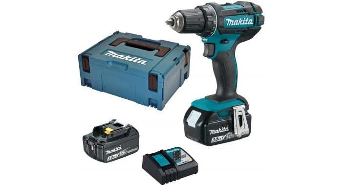 Perceuse visseuse sans fil Makita DDF482RFJ - Set perceuse visseuse Li-Ion 18V (2x batterie 3.0Ah) avec MAKPAC - 62Nm 1 Perceuse visseuse sans fil Makita DDF482RFJ - Set perceuse visseuse Li-Ion 18V (2x batterie 3.0Ah) avec MAKPAC - 62Nm
