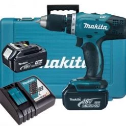 Perceuse visseuse sans fil Makita DDF453RME - Set de Perceuse visseuse à batterie 18V Li-Ion (2x batterie 4,0Ah) dans coffret