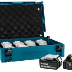 Kit de démarrage sans fil Makita 199697-1 Jeu de batteries BL1850B dans Makpac (8pcs)